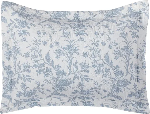 Vista 8 de Laura Ashley - Juego de edredón individual, juego de ropa de cama reversible de algodón con funda de almohada adicional, decoración del hogar
