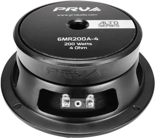 Vista 5 de PRV AUDIO Altavoz de rango medio poco profundo de 6.5 pulgadas, 6MR200A-4, 200 vatios, altavoz delgado de audio para automóvil de montaje poco