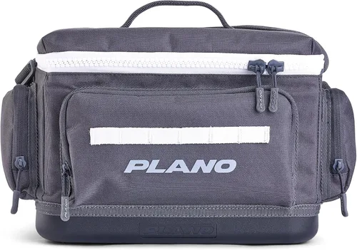 Vista 34 de Plano Bolsa de aparejos de pesca de vanguardia para fines de semana, base impermeable moldeada, almacenamiento espacioso, mangas de herramientas