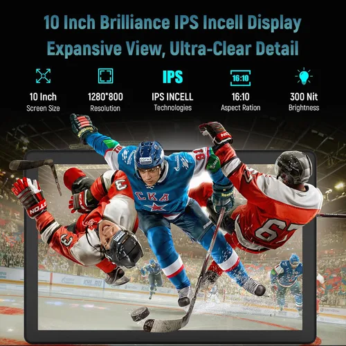 Vista 11 de Tableta, tableta Android 16, 30GB RAM 128GB ROM 2TB TF, tableta de 10 pulgadas con procesador de 8 núcleos, batería 6200mAh, carga rápida, pantalla