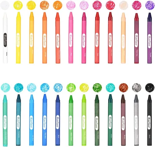 Vista 5 de Rarlan Crayones a granel, 30 paquetes de crayones con 24 colores surtidos