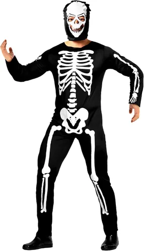 Vista 9 de KatchOn, Halloween Skeleton Costumes for Men - Halloween Costumes Halloween Jumpsuits for Men Skeleton Men Bodysuit