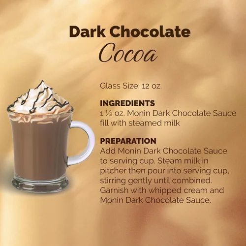 Vista 5 de Salsa de Chocolate oscuro Monin Gourmet