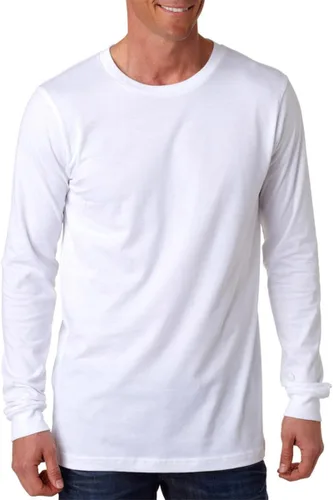 Vista 48 de Canvas Filmore 3501 - Camiseta de 4.2 onzas para hombre manga larga (1) Ceniza + (1) Jaspeado atlético