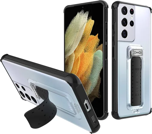 Vista 45 de Scooch Wingman - Funda con función atril para Samsung Galaxy S9 [protección contra caídas de 10 pies] [soporte bidireccional] funda protectora a