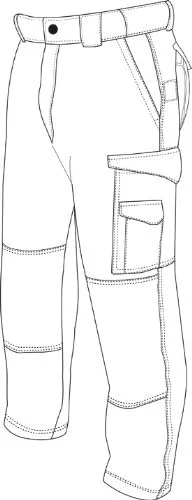 Vista 2 de Tru-Spec Pantalones tácticos originales de la serie 24-7 1469 para hombre, LAPD azul