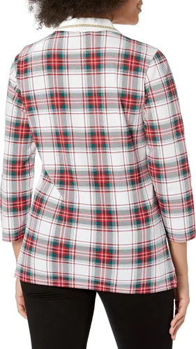 Vista 2 de Tommy Hilfiger Polo con cuello Johnny de manga 34 para mujer