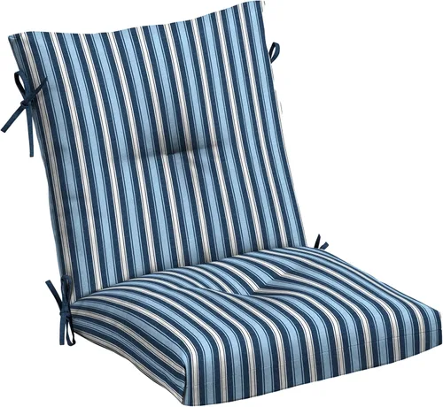Vista 13 de Arden Selections Cojín de Silla de Comedor Exterior de Felpa Moderna con Mechones y Relleno Blowfill, 21 x 40 pulgadas, Repelente al Agua
