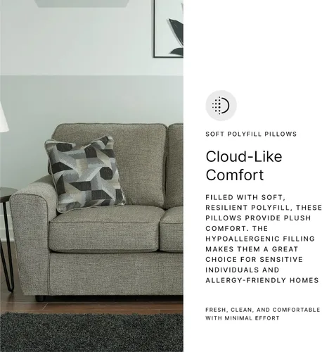 Vista 19 de Signature Design by Ashley Sofá Cascilla Casual, Gris Claro