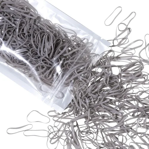Vista 6 de Teenitor Bandas elásticas transparentes para el cabello, bandas elásticas transparentes para ligas para el cabello, 300 unidades transparente