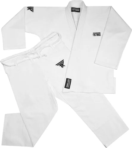 Vista 3 de FISTRAGE Jiu Jitsu Gi Patch BJJ - Traje brasileño para hombres y mujeres, uniforme MMA con cinturón