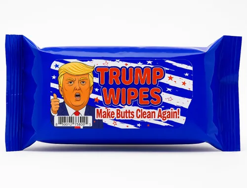 Vista 6 de Trump Wipes - Divertidas toallitas húmedas para adolescentes y adultos, fabricadas en Estados Unidos, tamaño de viaje