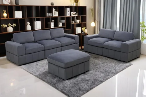 Vista 16 de A Ainehome Juego de sofá modular modular con otomanas de gran tamaño en forma de U, sofá modular de 7 asientos con tumbonas reversibles para sala