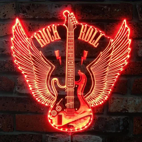 Vista 19 de ADVPRO Grabación en vivo en el aire RGB Dynamic Glam LED Sign - Forma de corte a borde - Decoración de pared inteligente 3D - Iluminación dinámica