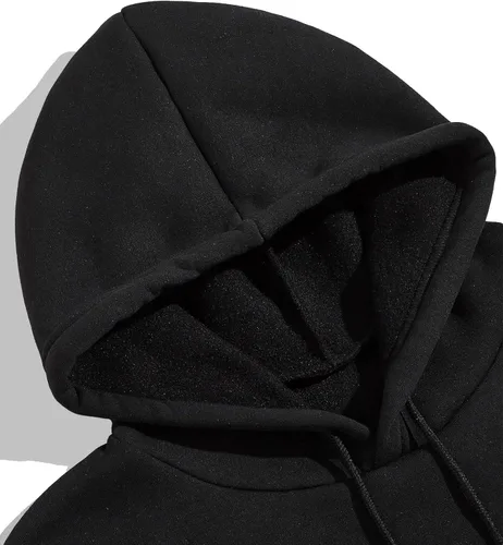 Vista 3 de SheIn Sudaderas con capucha para hombre, manga larga, con cordón y bolsillo