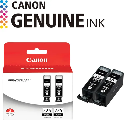 Vista 2 de Paquete económico de 2 cartuchos Canon PGI-225 4530B007, negro