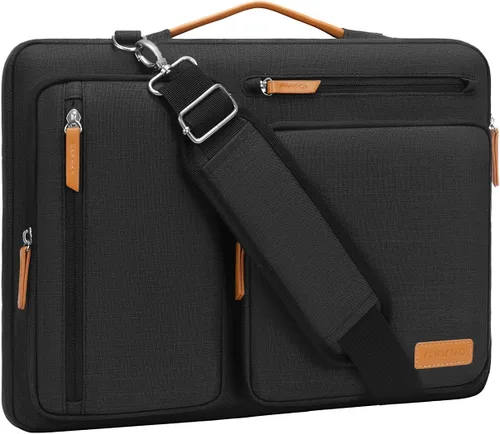 Vista 10 de MOSISO 360 Bolsa de hombro protectora para laptop de 13.3 pulgadas, 13-13.3 pulgadas Azul (Air Blue)