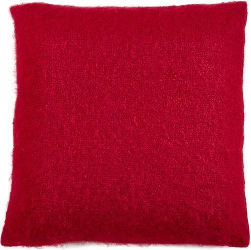 Vista 6 de SARO LIFESTYLE Angora Collection - Almohada de plumón de mohair sintético, 22 pulgadas, color gris