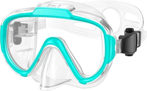 Vista 12 de Gafas de natación para adultos y niños, gafas de natación antivaho con cubierta para la nariz, sin fugas, máscara de buceo de esnórquel transparente