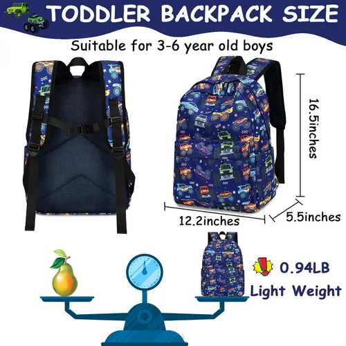 Vista 118 de CAMTOP - Conjunto de mochila y lonchera con estampados divertidos para niños de preescolar y primaria), Y0058-2