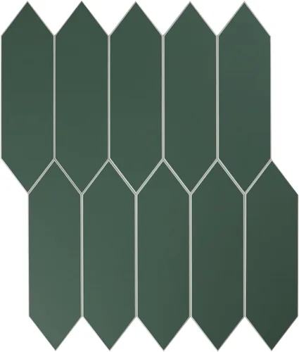 Vista 13 de Azulejo negro para salpicaduras de piquete, aspecto de cerámica, largo hexágono autoadhesivo para pared de cocina y baño, paquete de 6