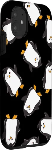 Vista 3 de Carcasa para iPhone 11, diseño de pingüinos