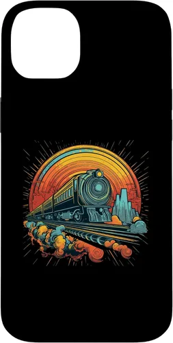 Vista 15 de Funda para iPhone 16 Train Locomotora y modelo de trenes de ferrocarril