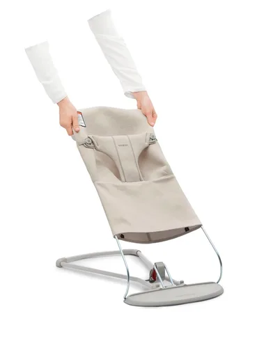 Vista 3 de BabyBjörn Asiento de tela Bouncer Bliss, 3D-Jersey, beige claro