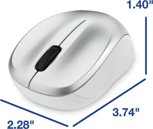 Vista 6 de Verbatim Ratón silencioso inalámbrico LED azul, plateado (paquete de 2)