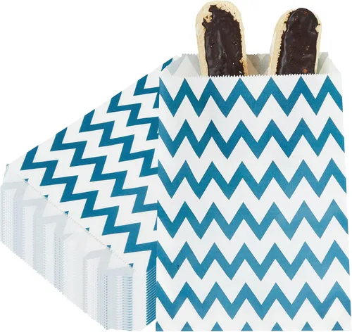 Vista 18 de Restaurantware Bolsa de papel rectangular negra, 7 x 5 pulgadas, paquete de 100 Negro