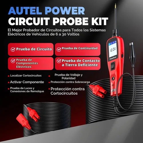 Vista 2 de Autel, medidor de sistema eléctrico PowerScan Ps100, medidor de circuito de Ps 100