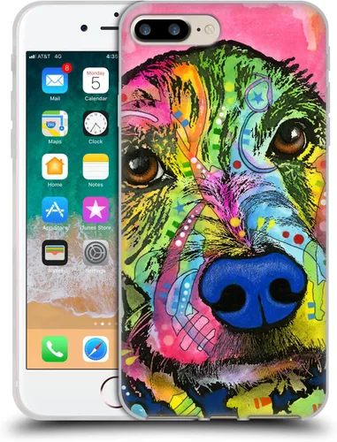 Vista 101 de Oficial Dean Russo perros 3 suave funda de Gel para Apple Iphone 7 Plus/8 Plus, Amy