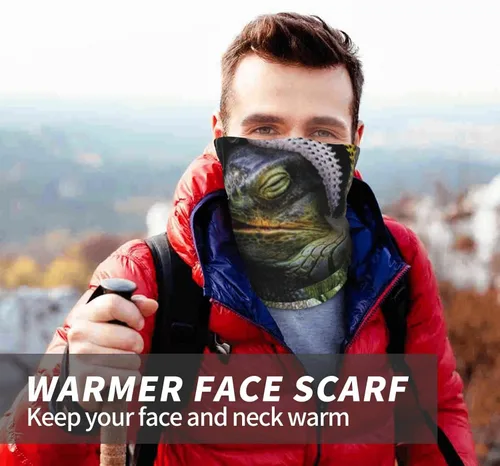 Vista 6 de Máscara facial para bufanda cubierta para cuello polaina transpirable resistente al viento bandana para la cabeza