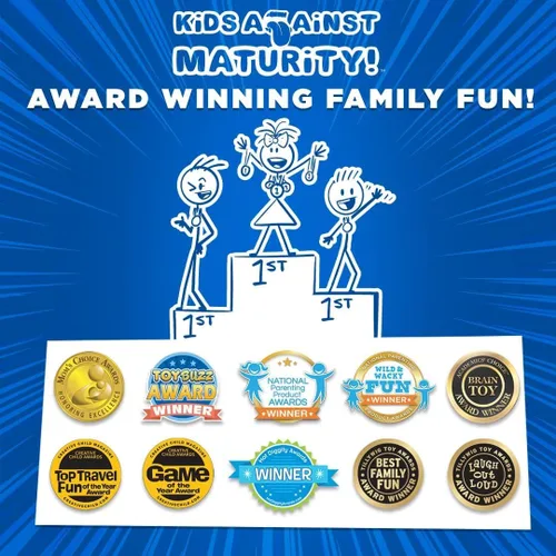 Vista 6 de Kids Against Maturity: Divertido juego de cartas familiar para niños a partir de 10 años y padres, adolescentes y adultos Divertido juego