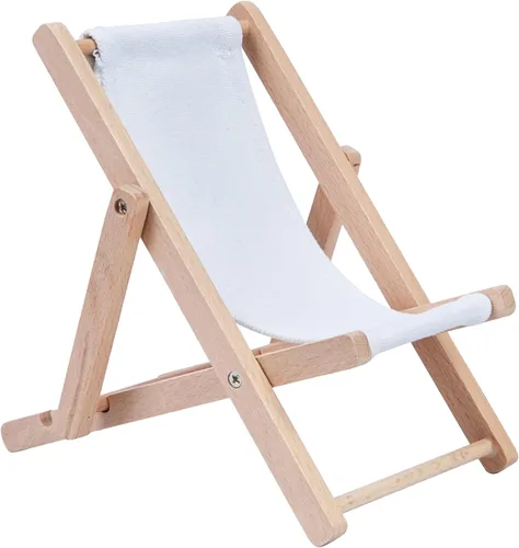Vista 17 de Soporte plegable de madera para teléfono celular, soporte para Beige