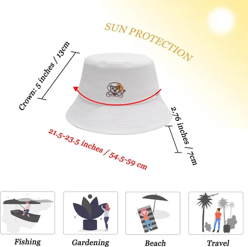 Vista 8 de ZLYC Gorra de pescador bordada de moda unisex para hombres y mujeres