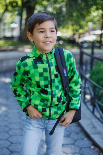 Vista 5 de Minecraft Chaqueta de forro polar con cremallera para niños pequeños y grandes