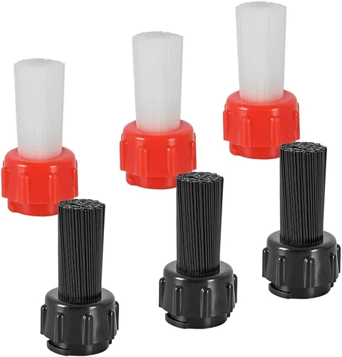 Vista 8 de CAFEMASY - Cepillo de limpieza para máquina de café expreso, paquete de 2 cepillos de limpieza de café con cuchara y 2 cabezales de cerdas de nailon