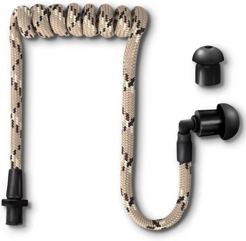 Vista 26 de Tubeez Walkie Talkie Auricular con tapones negros para los oídos – Tubo roscado de bloqueo de humedad que se adapta a cualquier auricular de radio