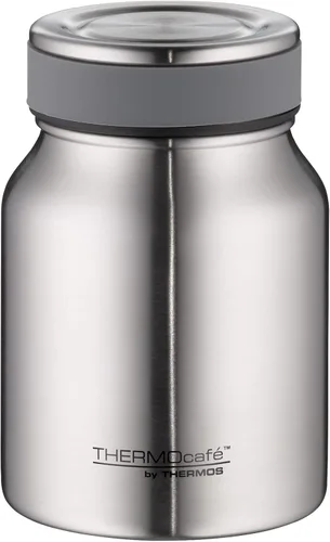 Vista 8 de THERMOcafé by THERMOS Recipiente de alimentos aislado, polipropileno de acero inoxidable, azul zafiro, 0,5 litros