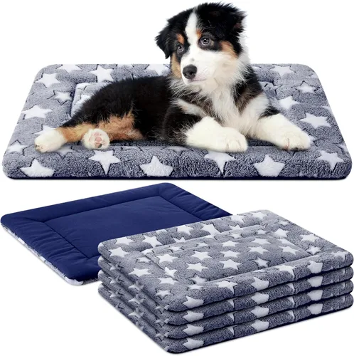 Vista 25 de VitalCozy 4 almohadillas suaves y cálidas para jaula de perro, 20 x 30 x Verde