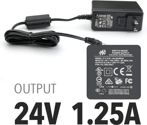 Vista 2 de Plustek Adaptador de corriente 24V 1.25A para OpticPro A320L, OpticBook A300 Plus, SmartOffice PS506U, PS3140U, PS3180U uso