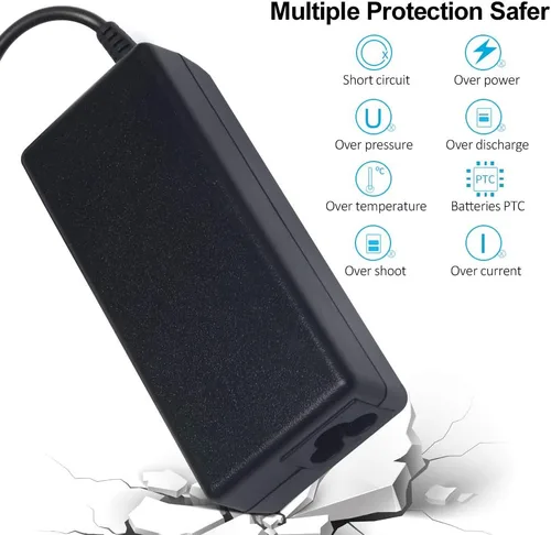 Vista 2 de Cargador de CA de 65 W compatible con cargador de portátil HP Modelo 15: 15-dy 15-dq 15-da 15-db 15-dw 15-f 15-ef 15-ab, 15-ac 15-af 15-an 15-au