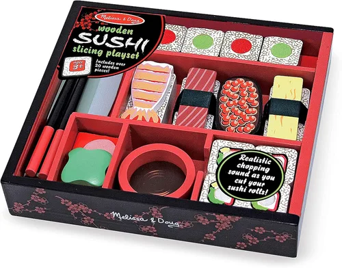 Vista 9 de melissa & doug juego de sushi de madera , Versión estándar, Multicolor