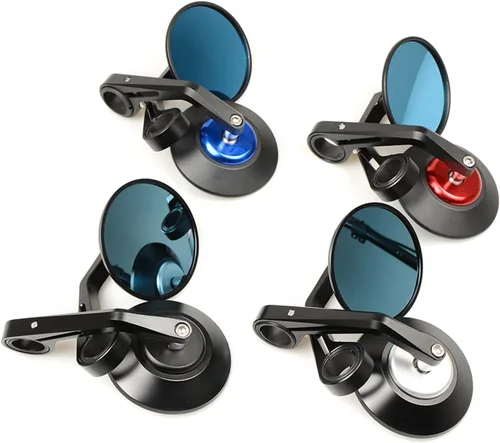 Vista 4 de Espejos laterales universales de 7/8 pulgadas para motocicleta Kawasaki VERSYS 1000 para Vulcan/S 650cc Z800 Z 1000SX para Honda Cb500x (color rojo)