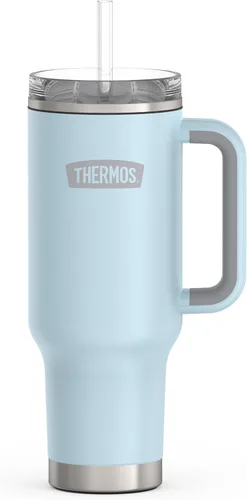 Vista 13 de THERMOS Taza Portavasos de Acero Inoxidable - 40 Onzas, Verde Alpino - Vaso Térmico con Tapa y Popote, Además de Cierre Deslizante Resistente a Fugas