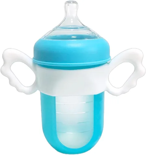 Vista 6 de Paquete de 4 asas de botella compatibles con botellas Boon Nursh reutilizables de silicona, bonito diseño de alas, soporte de botella de silicona