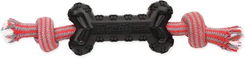 Vista 2 de Mammoth Pet Products TireBiter con cuerda de algodón y poliéster, juguetes de goma natural para masticadores extremos, juguetes para perros
