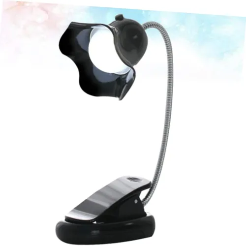 Vista 6 de DOITOOL Lámpara de lectura flexible USB con clip de protección ocular para niños y niñas y adultos, luz nocturna negra para lectura, costura