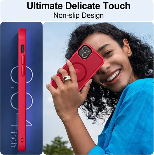 Vista 73 de MOCCA - Funda magnética resistente para iPhone XR de 6.1 pulgadas, compatible con MagSafe, funda con protección contra caídas de grado militar
